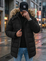 Pánská Zimní Bunda Černá OZONEE JS/5M3122/392Z