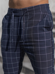 Pánské Chino Kalhoty Námořnické Modré OZONEE DJ/2275/22Z