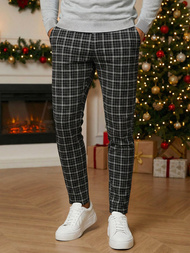 Pánské Chino Kalhoty Černé OZONEE DJ/5515Z