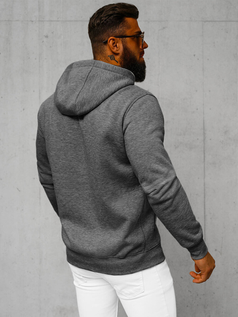 Pánská Mikina Tmavě-Šedá OZONEE JS/2008Z