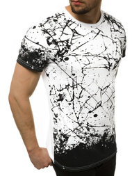 Pánské Tričko Bílé OZONEE JS/SS11019