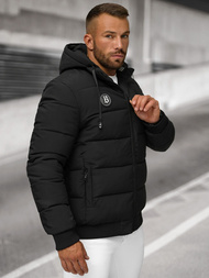 Pánská Zimní Bunda Černá OZONEE JS/31M5026/392