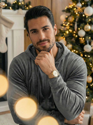 Pánská Velurová Tepláková Souprava Grafitová OZONEE JS/8C1169/6Z