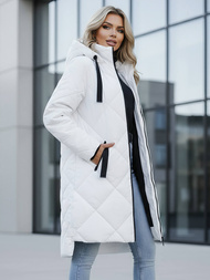 Dámská Bunda Bílá OZONEE JS/5M3168/281Z