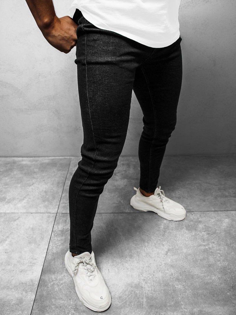 Pánské Džíny Černé OZONEE DP/591Z