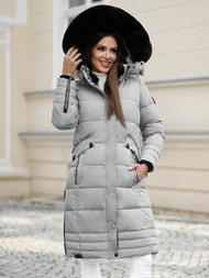 Dámská Bunda Šedé OZONEE O/W377Z