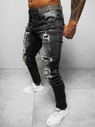 Pánské Džíny Černé OZONEE NB/MP0026G