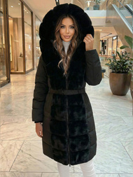 Dámská Bunda Černá OZONEE JS/5M3158/392Z