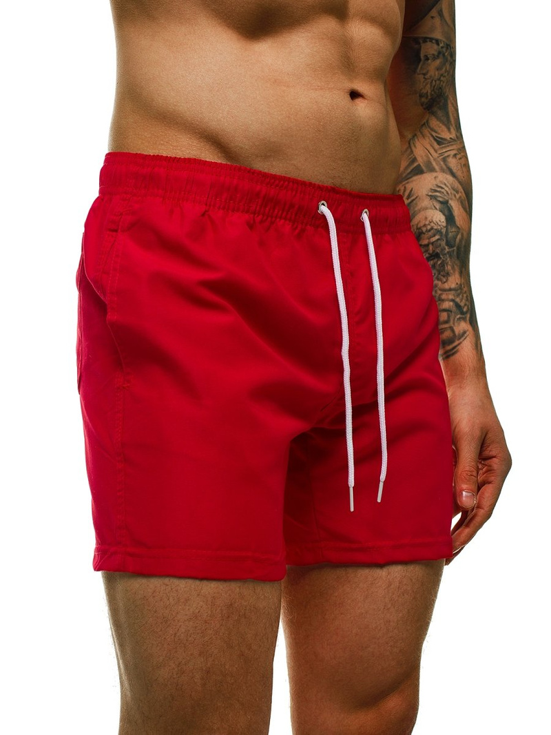 Pánské koupací šortky Červené OZONEE ST002-5