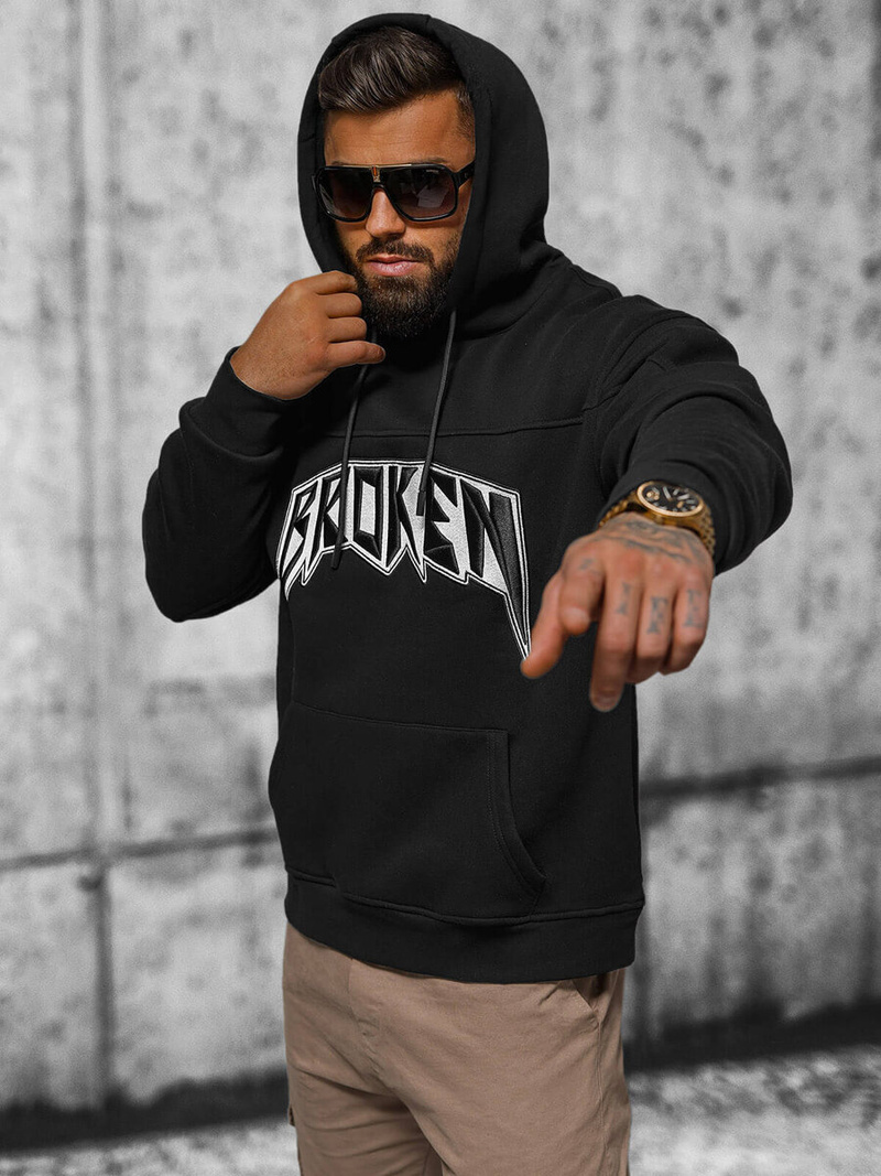 Mikina Černá OZONEE O/SWE23019