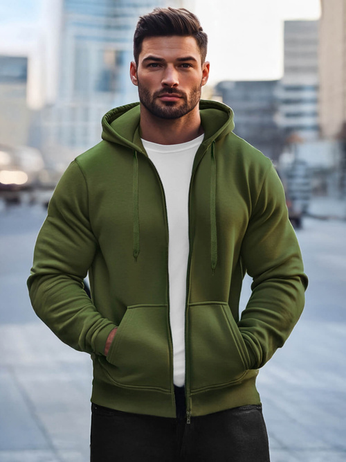 Pánská Mikina Khaki OZONEE JS/2008Z