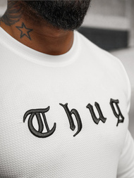 Pánská Mikina Bílá OZONEE O/T6612