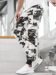 Pánské Kalhoty Jogger Černobílé OZONEE O/11103