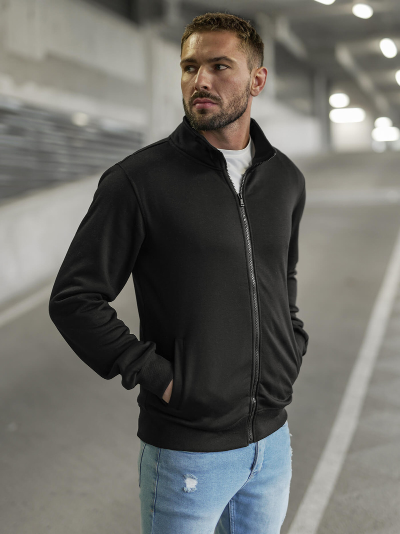 Pánská Mikina Černá OZONEE JS/2002Z