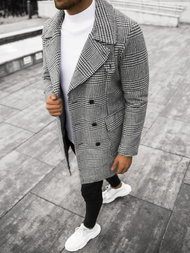 Pánský Kabát Černobílý OZONEE JS/JP1192