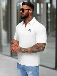 Pánské Polo Tričko Bílé OZONEE O/YN2/593