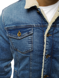 Pánská Džínová Světle-Modrá OZONEE BN/5941