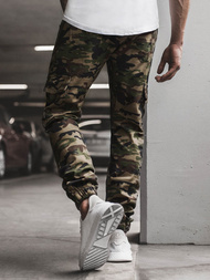 Pánské Kalhoty Jogger Zelené OZONEE A/404