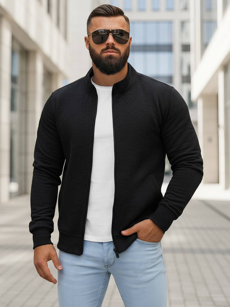 Pánská Mikina Černá OZONEE JS/2002Z