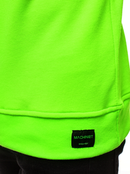 Pánská Mikina Zelená neon OZONEE MACH/3122