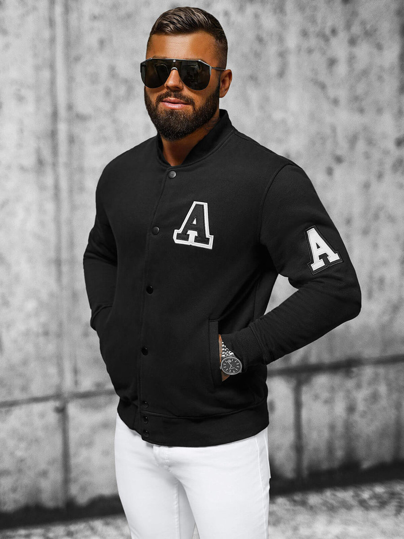 Pánská Mikina Černá OZONEE NB/MF2020