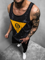 Pánské Tílko Černé OZONEE JS/SS11057Z