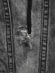 Pánská Džínová Bunda Černá OZONEE NB/MJ505N