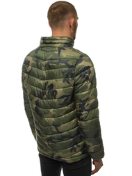 Pánská Bunda Zelená-Maskáčové OZONEE JS/SM80Z