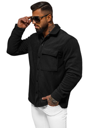 Pánská Košile Černá OZONEE O/GOM23040