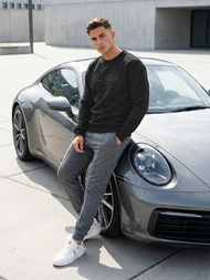 Pánská Mikina Černá OZONEE JS/8B1992/3