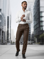 Pánské Kalhoty Hnědé OZONEE V/5100