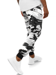 Pánské Kalhoty Jogger Černobílé OZONEE O/11103