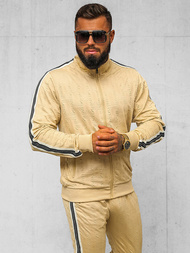 Pánská Tepláková Souprava Béžový OZONEE O/3C101/2