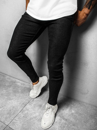 Pánské Džíny Černé OZONEE DP/591Z