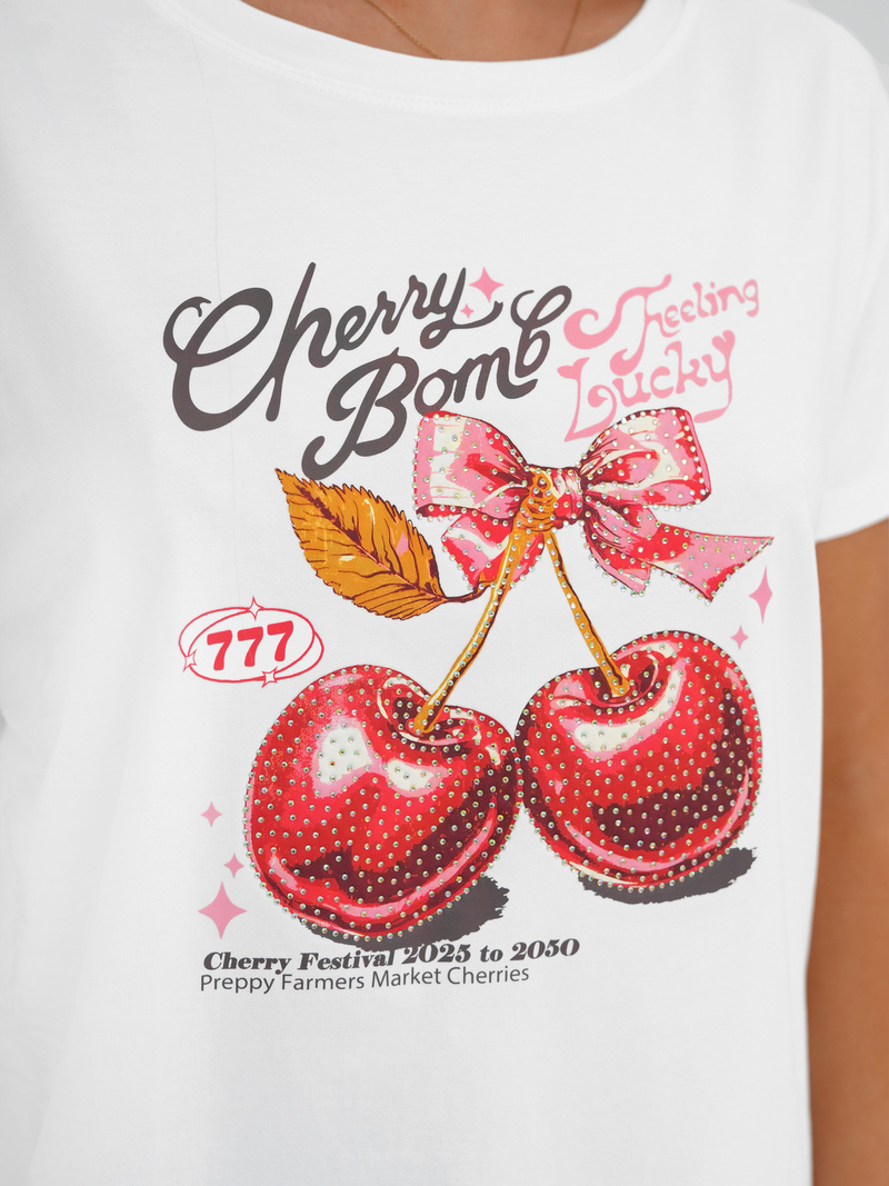 Dámské Tričko Bílé OZONEE JS/95T2568/1