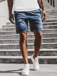 Pánské džínové kraťasy Modré OZONEE JS/KK116