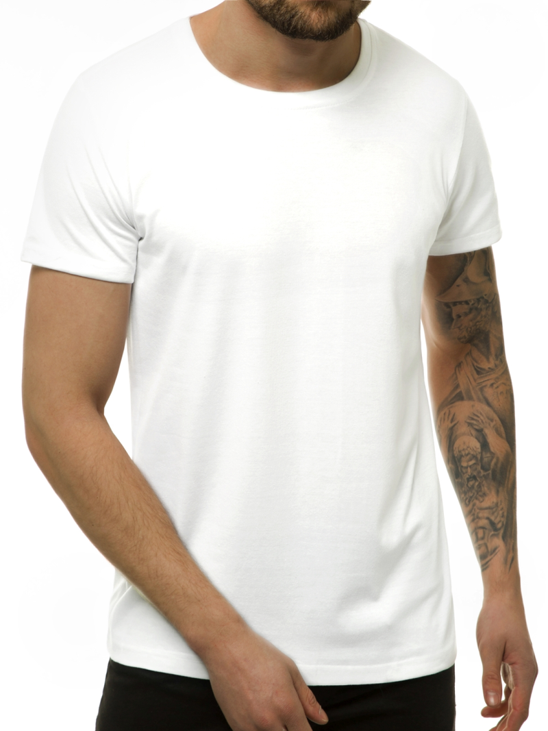 Pánské Tričko Bílá OZONEE JS/DX11001