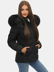 Dámská Zimní Bunda Černá OZONEE JS/M9057/392