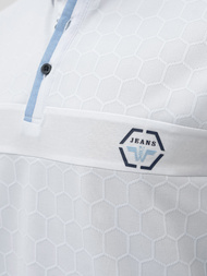 Pánské Polo Tričko Bílá OZONEE O/QQ922