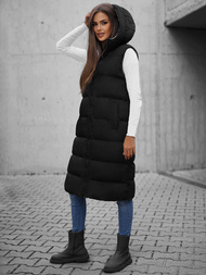 Dámská Vesta Oboustranná Černá OZONEE JS/5M755/392Z