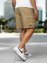 Pánské kraťasy béžové OZONEE JS/27K6538/6