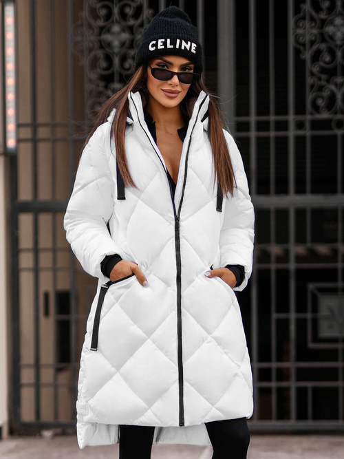 Dámská Bunda Bílá OZONEE JS/5M3168/281Z