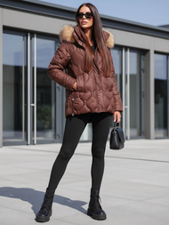 Dámská Bunda Čokoláda OZONEE JS/5M3226/158Z