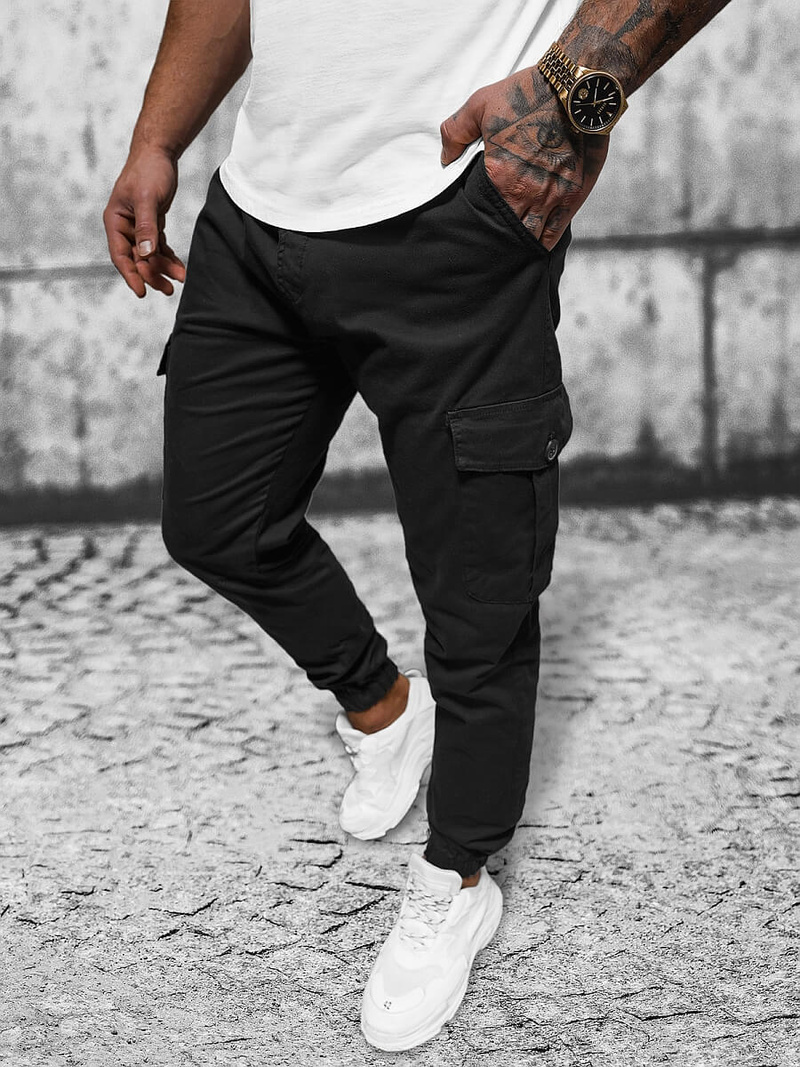 Pánské Jogger Kalhoty Černé OZONEE O/PAN23023