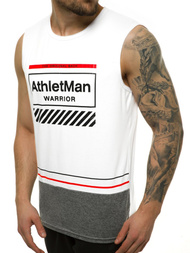 Pánské Tílko Bílé OZONEE JS/SS11079