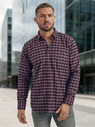 Pánská Košile Vínová OZONEE V/V176