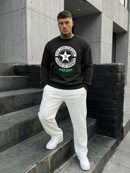 Pánská Mikina Černá OZONEE JS/8B1768/3