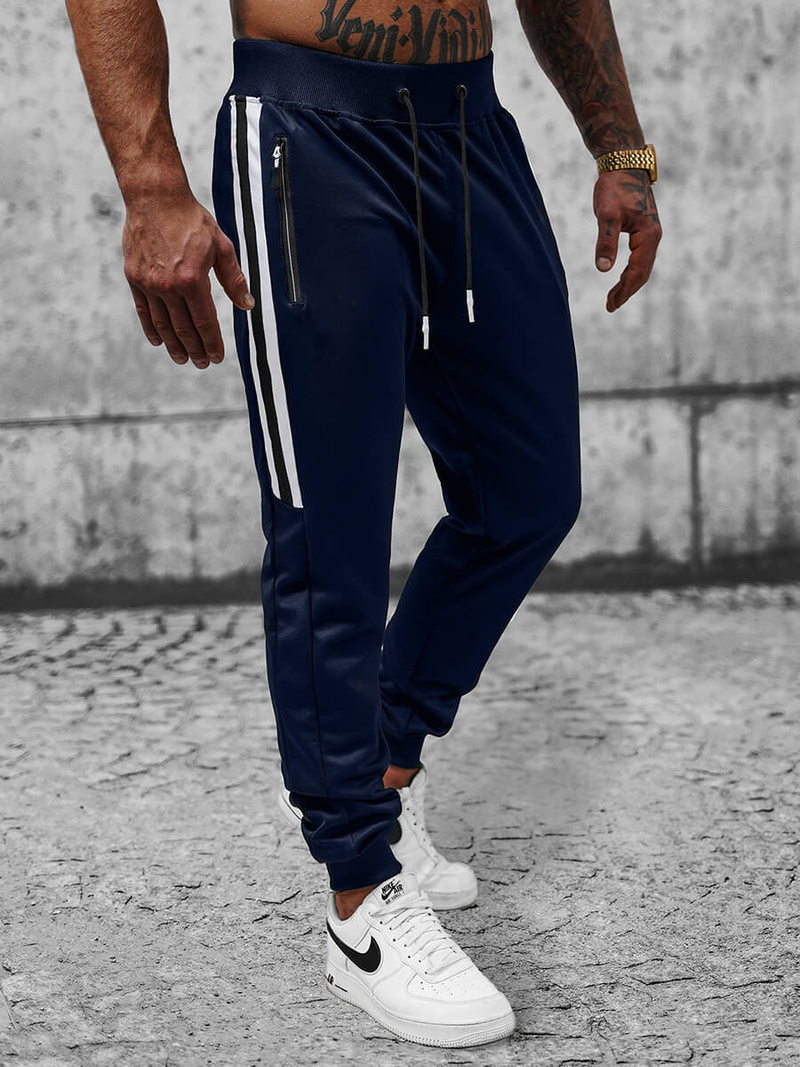 Pánské Tepláky Námořnické Modré OZONEE JS/8K181