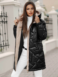 Dámská Bunda Černá OZONEE JS/5M3189/392Z