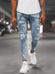 Pánské Džíny Světle-Modré OZONEE DP/214